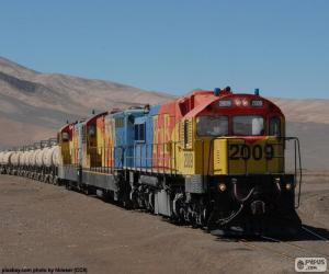 пазл Поезд грузов, Чили